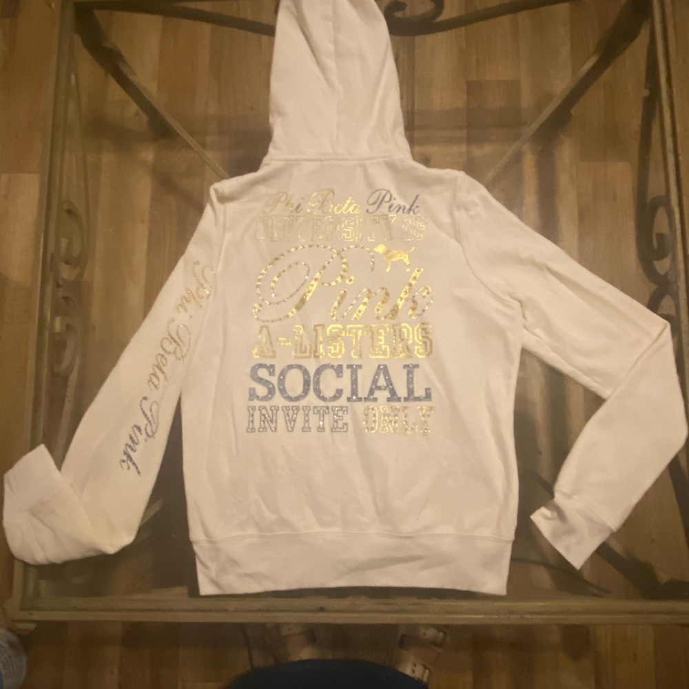 SOLD!! PINK Victoria's Secret Blinged Out Hoodie!!
